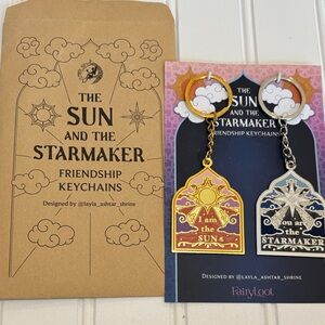 FairyLoot Sun and Starmaker Keychains - Red and Blue